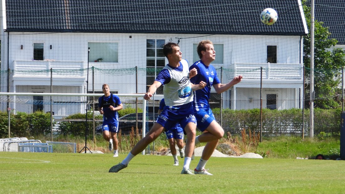 Miika og Håvard på trening